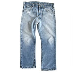 ⚡️ RARE VINTAGE 70s Lee Riders Jeans | W36 Canadian Lightning Zipper 🇨🇦